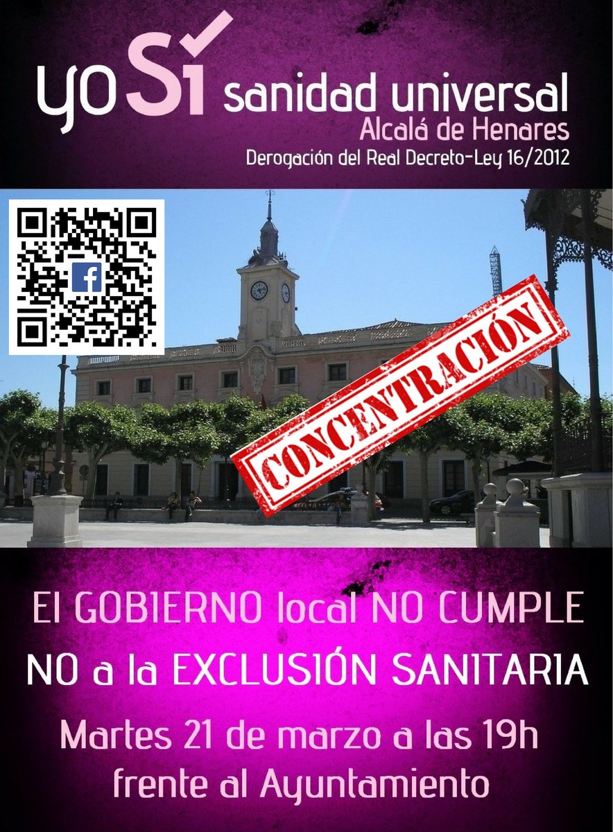 Concentración Exigir al Gobierno Local que cumpla el acuerdo en salud contra la exclusión sanitaria <a href="/telescopiodigit/">telescopio digital</a> goo.gl/Y0M9jo