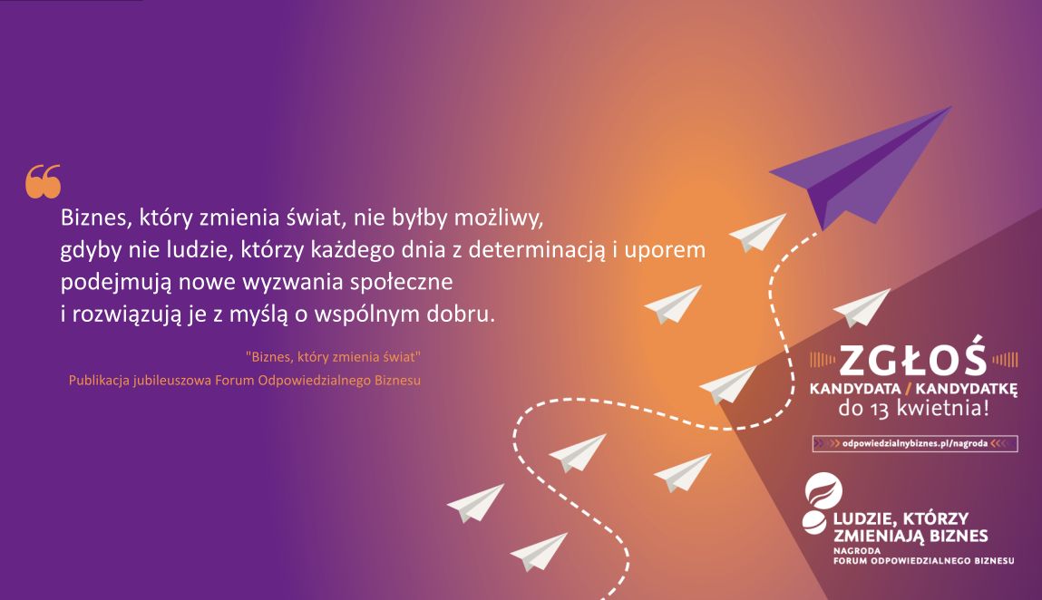 FOB_Poland's tweet photo. Bo biznes odpowiedzialny to przede wszystkim ludzie,często niezwykle zaangażowani, których chcemy wyróżnić! #CSRwPL ➡https://t.co/ES0lCDCjvd https://t.co/J691H4kpdq