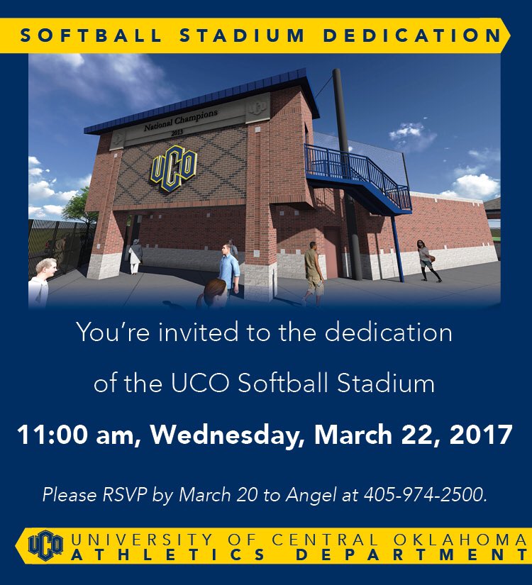 Come out this Wednesday for the stadium dedication! 2 games to follow.