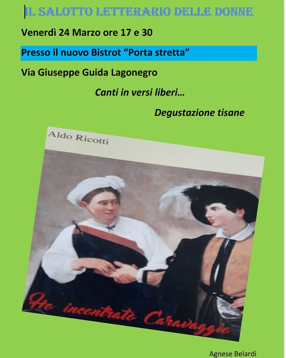 LaPortaStretta's tweet photo. Venerdì 24 marzo alle ore 17,30 in Lagonegro ci sarà IL SALOTTO LETTERARIO DELLE DONNE @portastretta #basilicata #lagonegro #tisane #caffè https://t.co/XtULvQOKpe
