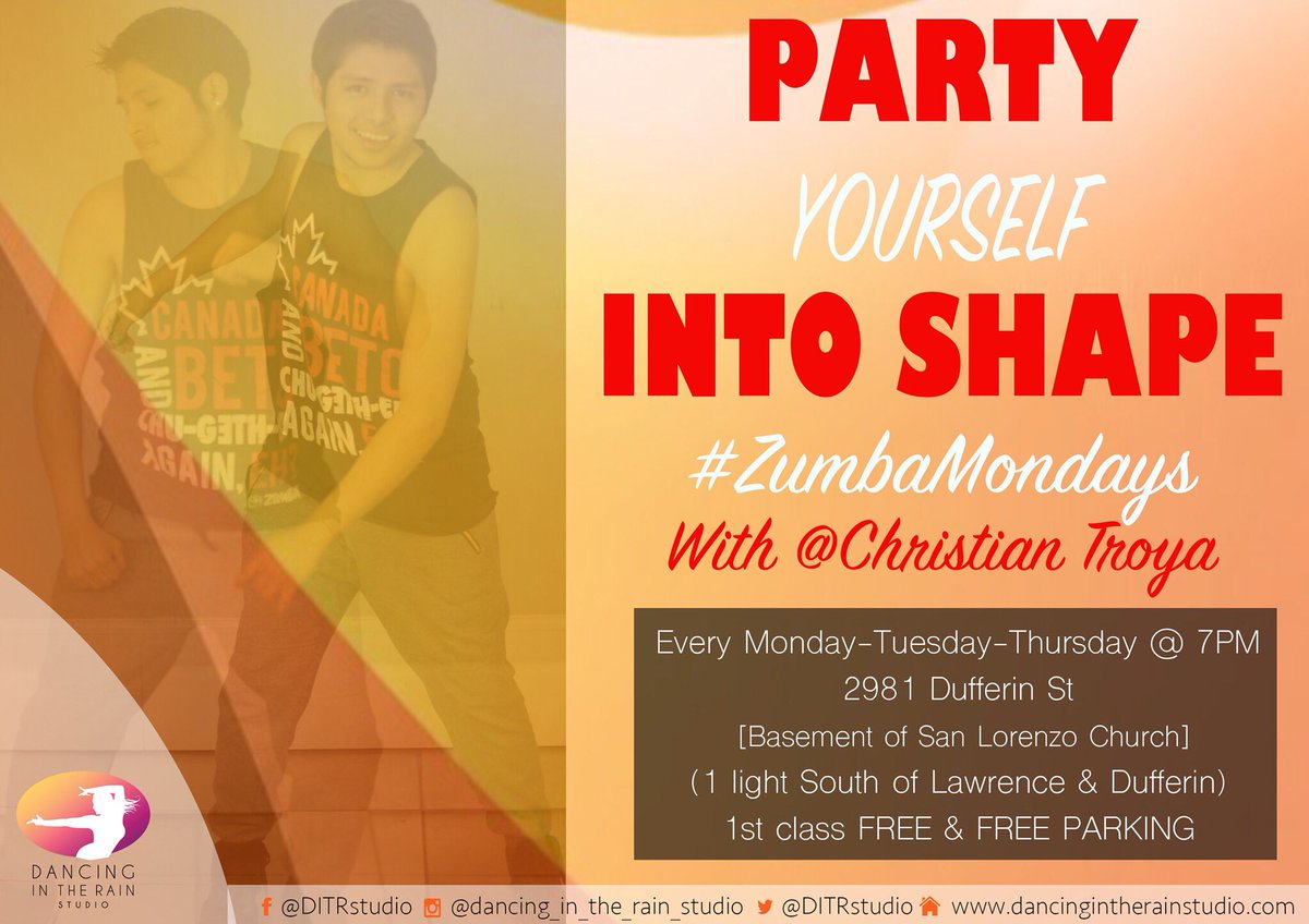 DITRstudio's tweet photo. Are you ready??#ZumbaMondays with @ChristianTroya today @7pm #fitness #loseweight #DITRstudio https://t.co/TuyOhzK8SU