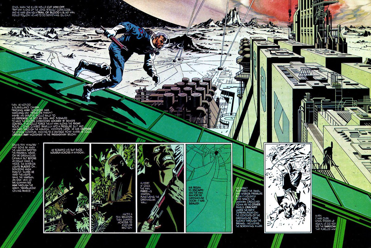 CoolComicArt's tweet photo. Outland by Jim Steranko, 1981 https://t.co/1TZtZASBbU