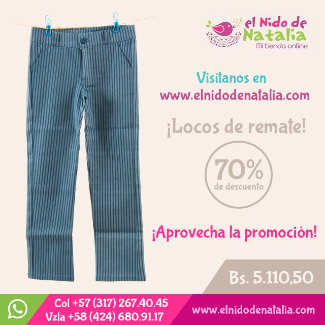 ElNidodeNatalia's tweet photo. #Locos de #Remate #Elnidodenatalia
¡Nos volvimos locos de remate! Pantalón con 70% de descuento.

Entra en nuestra … https://t.co/A3NpMxm81c