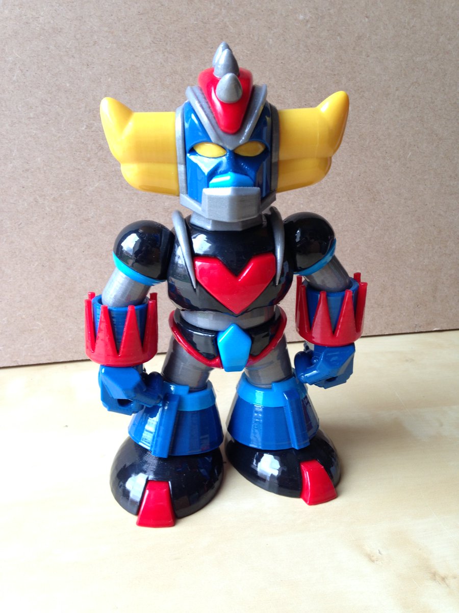 DominiqueBreton's tweet photo. A bigger version of my Chibi Goldorak !
@Polymaker_3D #Iwannaprint #ABS #FlashforgeCreatorPro #CreatebotMini polyshed with acetone. https://t.co/Ufsapzi0DH