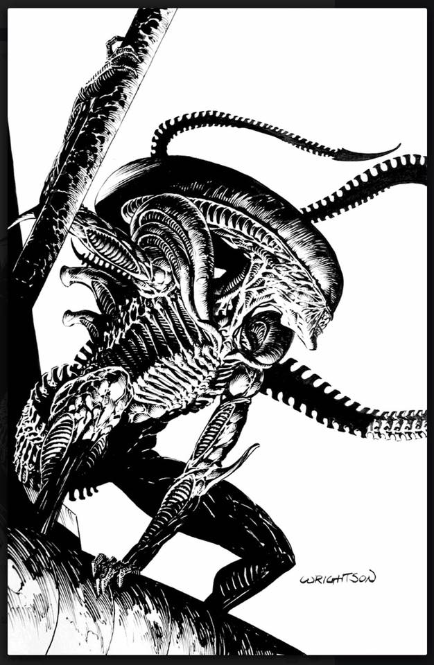 Monkeesblood's tweet photo. #RIPBernieWrightson #BernieWrightson #Alien #Aliens #AvP https://t.co/7E4q5CcV3x