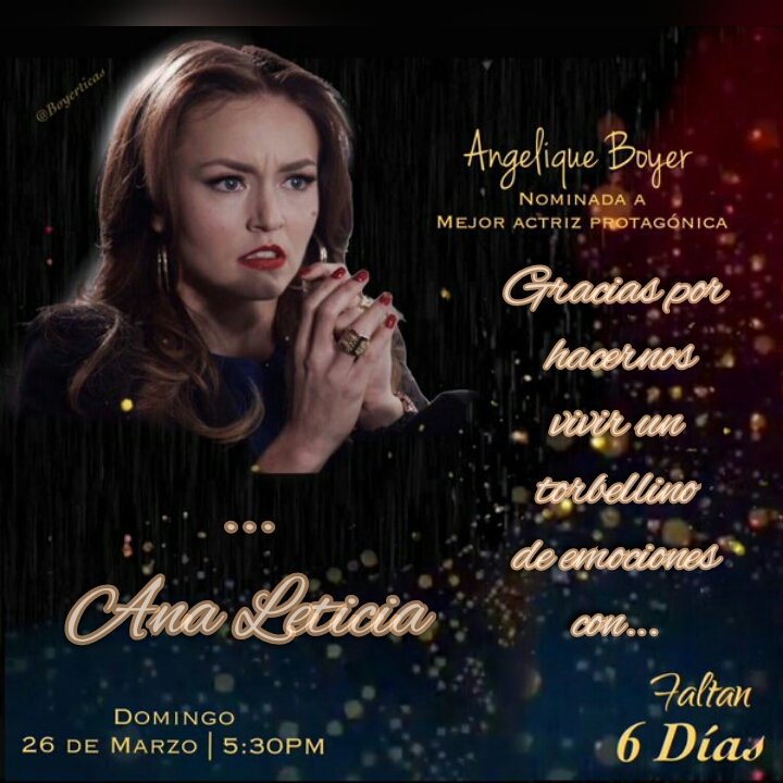 Boyerticas's tweet photo. #Faltan6Dias para los #PremiosTvyNovelas 2017
Gracias por tocar corazones @Anboy88👏🙏
A votar #Boyerticas 
https://t.co/gA6kHrdxxC 
Vamos✌😉 https://t.co/60Fiojuo2p