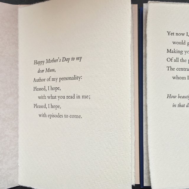 Little Mother's day poem, hand set, letterpress printed and sewn.
<harringtonandsquires.co.uk/products/happy…>