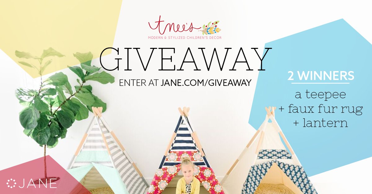 Ready to become “Mom of the Year”?? Check out {vryjn.it/tneestpees-tw} for a chance to win an adorable Tnee's Tpees kid’s teepee set!
