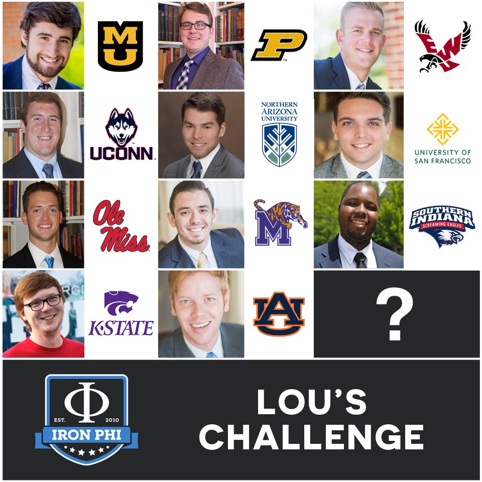 These 11 chapters/colonies will compete this April to be the top Iron Phi fundraising group. We have open spots for four wild card chapters!