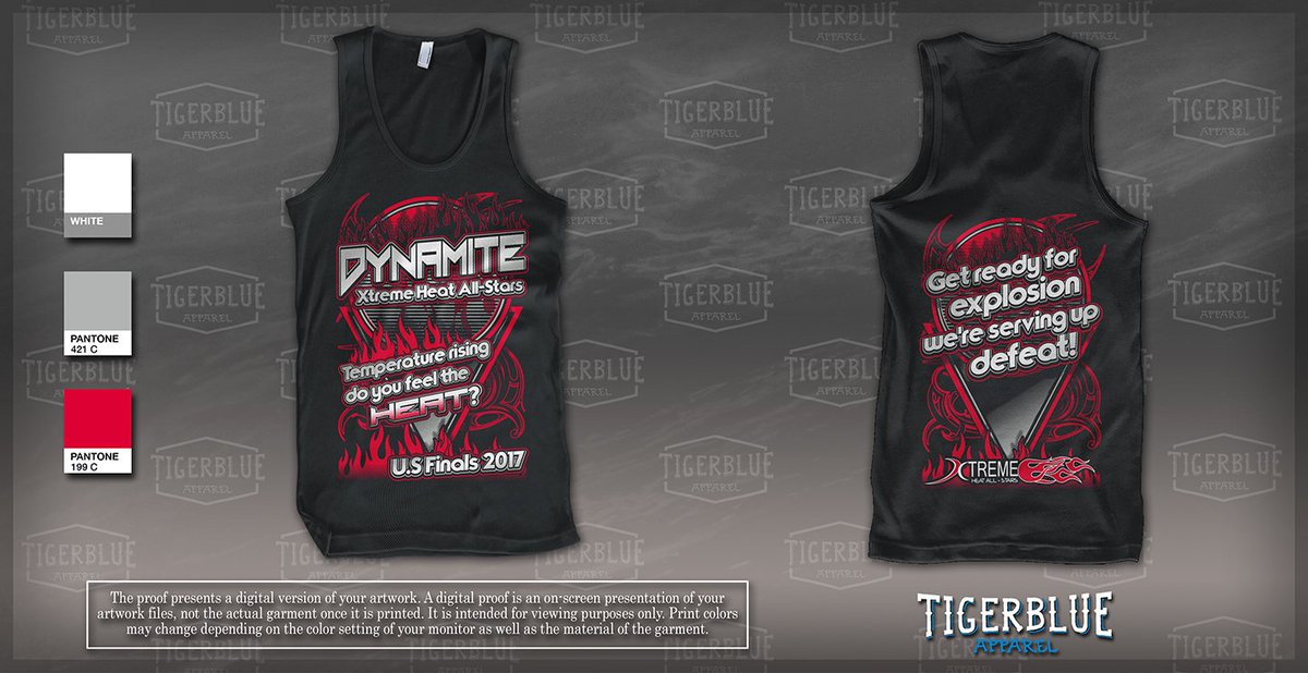 TigerBlueApprl's tweet photo. #XtremeHeatAllstars #USFinals2017 #TigerBlueApparel #Tank #TankTop #SlingBackpack https://t.co/yqHwaCjTF0