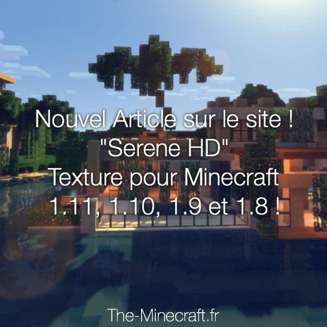 🏞 Nouveau Pack à découvrir !
➜ Serene HD ⛏
➜ Disponible sur le site : tinyurl.com/themc-serene-hd