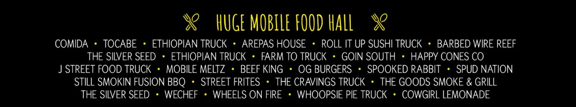 So many tasty treats to be had at TheBigWonderful Spring! Check out our #FoodTruck line-up now and let us know what you're craving! #eats