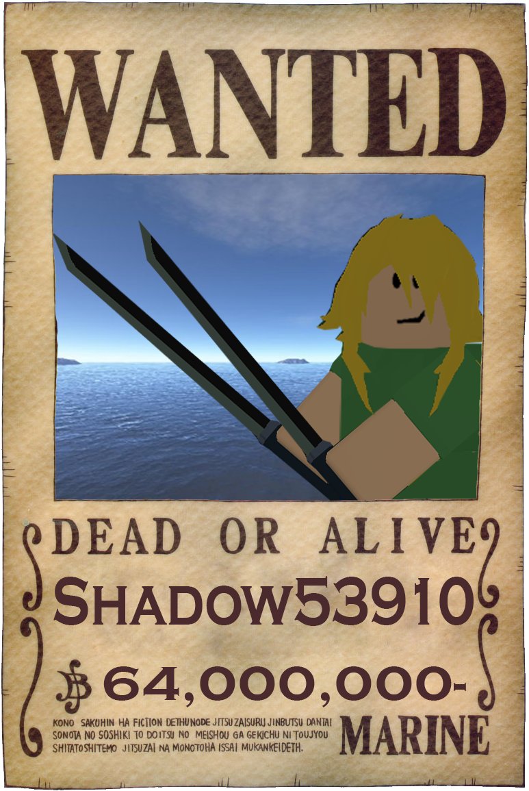 Roblox Wanted Poster