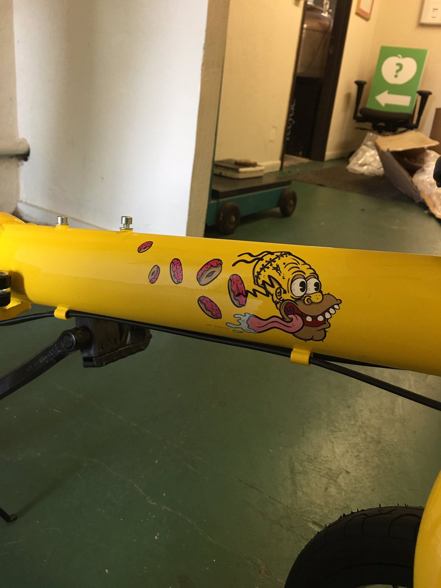masternitty's tweet image. The Simpsons bike has arrived. Thanks again @plymptoons