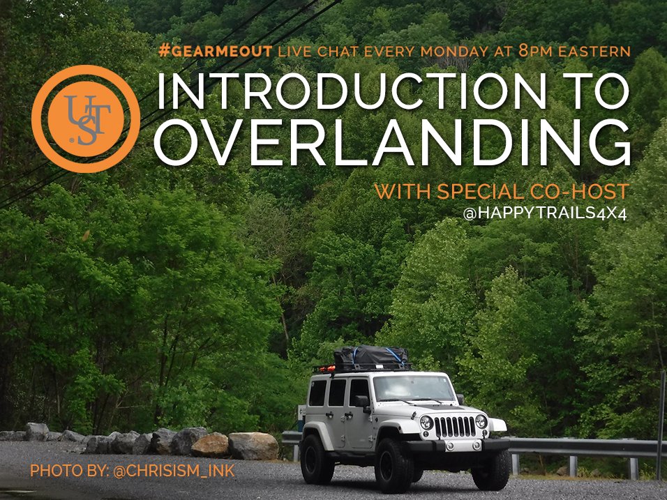 We are taking our vehicles on an adventure in an hour for #GearMeOut: Introduction to Overlanding Mar 20th 8pm ET with <a href="/happytrails4x4/">Happy Trails 4x4</a>.