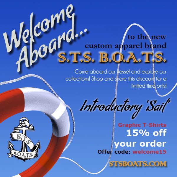 STSBOATShirt's tweet photo. Save 15% when you come aboard! Shop custom apparel, like &amp; share! #spring #graphic #Tshirts #sale #welcome https://t.co/cSZsSz43Rh https://t.co/JZnMxrPKk1