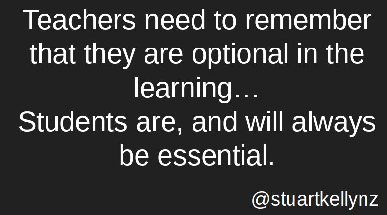 stuartkellynz's tweet photo. The reality of learning spaces today and tomorrow. Teachers in the classroom must make a difference to student futures. #edchat #learning https://t.co/5n1cOypgK3