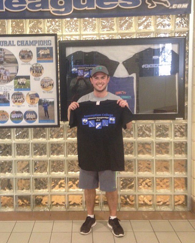 AC_Intramurals's tweet photo. Tom Knight was crowned our Spring 2017 π π! He finished the season w/o dropping a single set to his competition!#ACTShirtTime #IMHOUNDS https://t.co/wwsbFI8urr