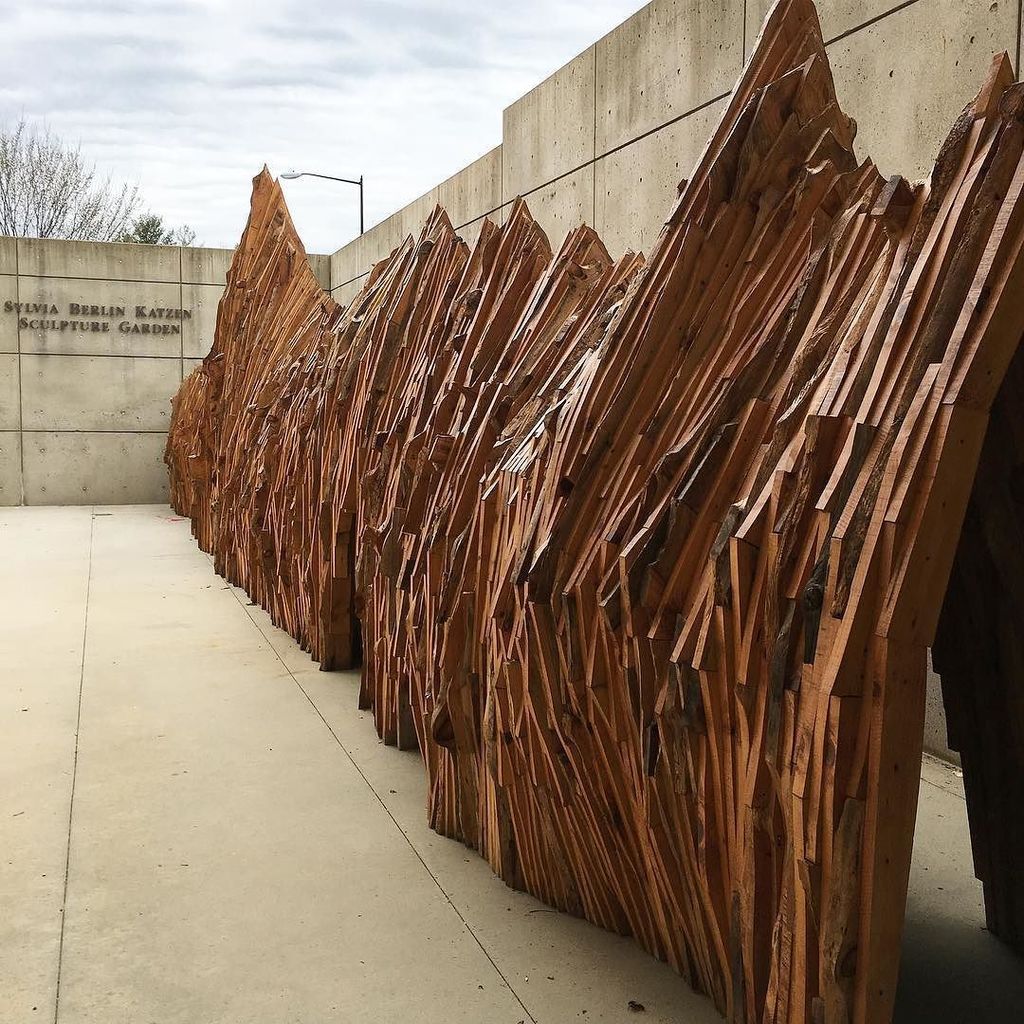 AUMuseum_Katzen's tweet photo. A sneak peek at what's being installed in our Sculpture Garden this season #foonsham https://t.co/wpynyEHwyw https://t.co/57XhnnobeY