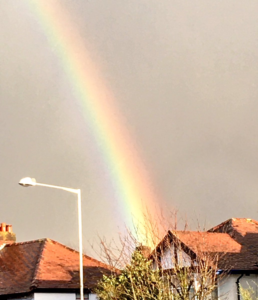 Post #rain, urban #rainbow... beautiful! <a href="/StormHour/">#StormHour</a> #photography #weather #clouds