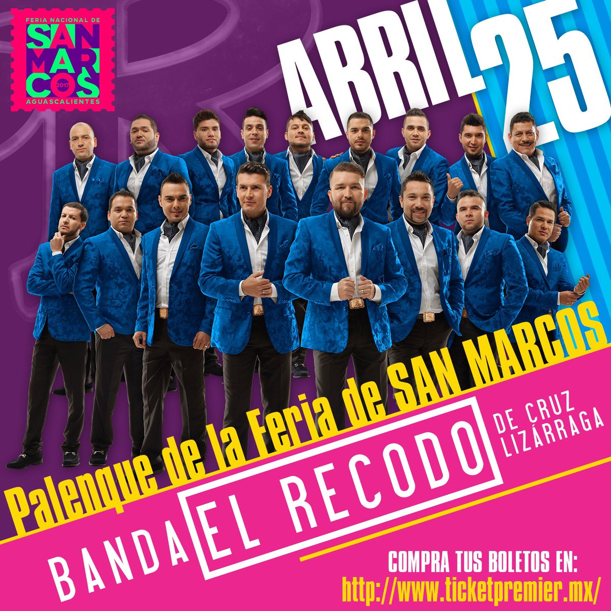 Próximo 25 de abril nos vemos en el Palenque de la feria de San Marcos de Aguascalientes #iUUU