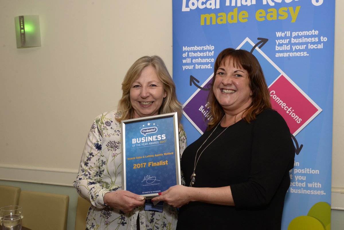 Well done to <a href="/Hybrid_Watford/">Watford Estate Agent</a> for being a Finalist in #bizoftheyear 2017 thebestof.co.uk/local/watford/…
