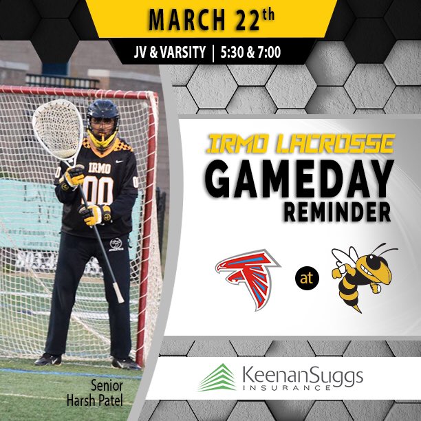 IrmoLax's tweet photo. This Wednesday:
⚪️ Irmo JV &amp; Varsity
⏰ 5:30 &amp; 7:00pm
🏠 at Irmo https://t.co/MazJmADbGU