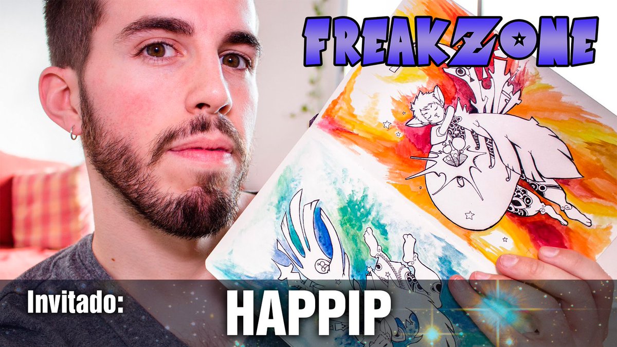 Freakzone2017's tweet photo. ¿Tenéis ganas de #freakzone2017? Pues es momento de spoiler... ¡Redoble de tambores para recibir a @happip que nos acompañará los 4 días! ^^ https://t.co/etLM3CIYeh