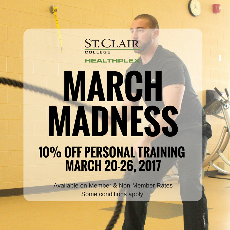 SCCHealthPlex's tweet photo. #MarchMadness is here!  Save 10% on #PersonalTraining rates this week only!  Contact for more details! #fitness #results #forthehealthofit https://t.co/EyVMS85Rvo