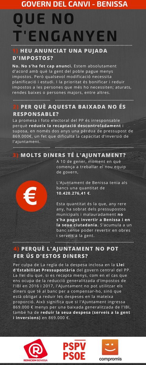 Les coses clares ... <a href="/CompromisGOV/">Governs Compromís</a> #Benissa
