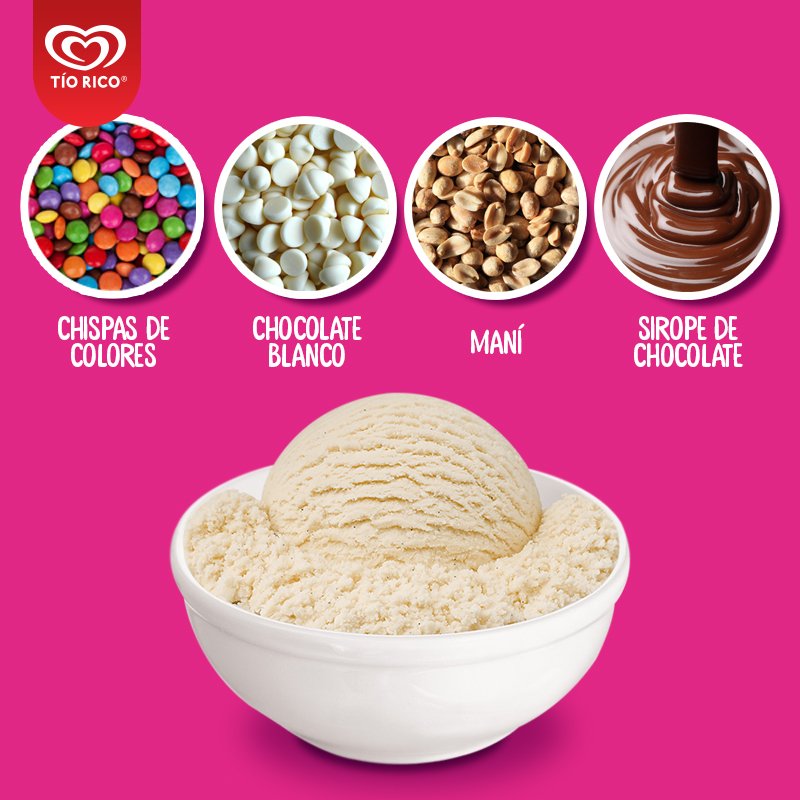 HeladosTioRico's tweet photo. Y tú ¿Cómo llevarías este delicioso helado de Mantecado Tío Rico a otro nivel…? #ChaoSeriedad https://t.co/cblvtLpojS