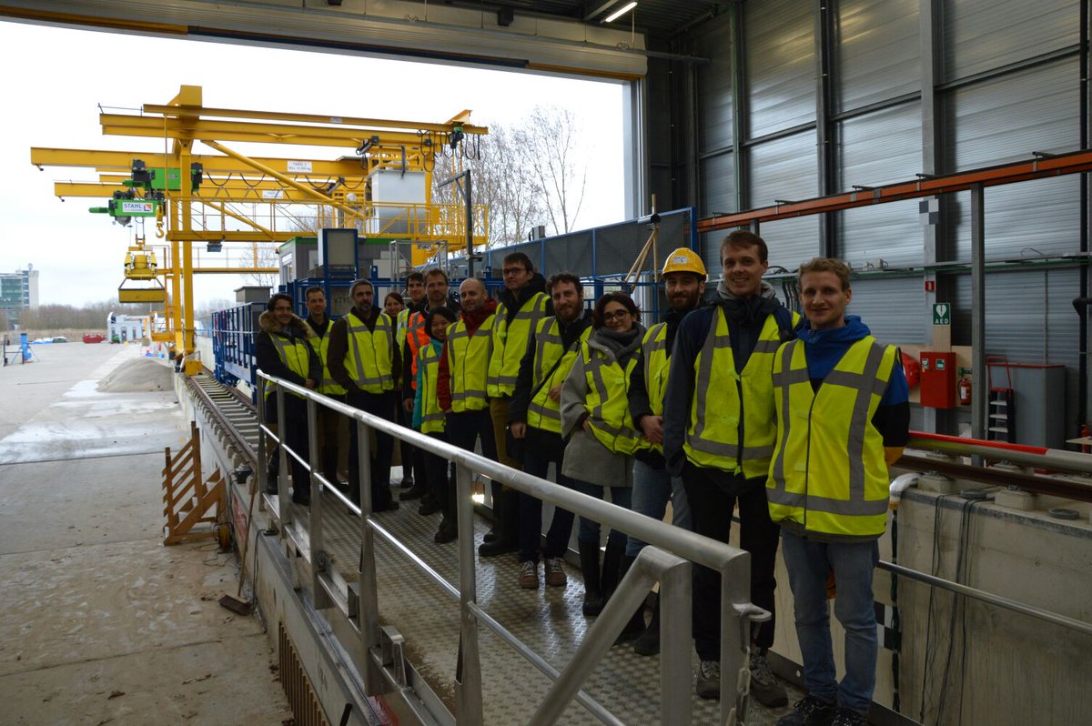 WavesMaximilian's tweet photo. WaLoWa team at the #deltaflume expecting the first wave @Deltares #hydralabplus https://t.co/sEXlYQMNgl