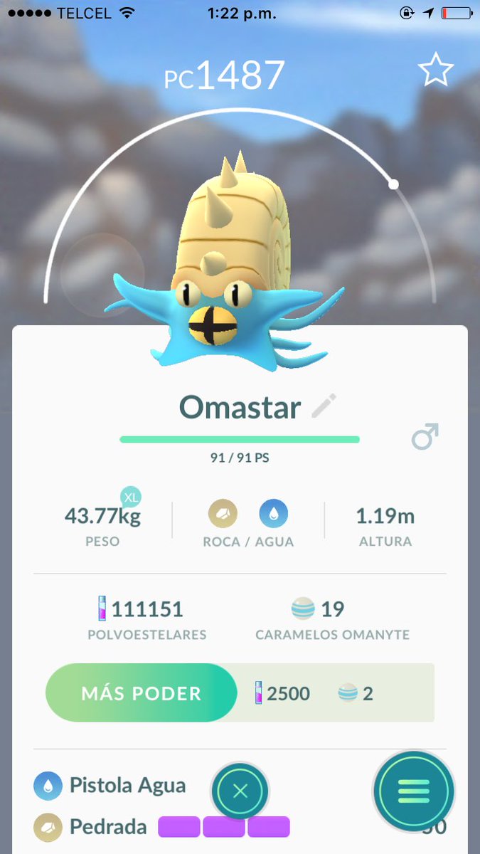Fuimos a la playa y esto fue lo que fuimos encontrando, el omastar es evolucionado. #PokemonGO #Pokemongogen2 #LunesDeGanarSeguidores