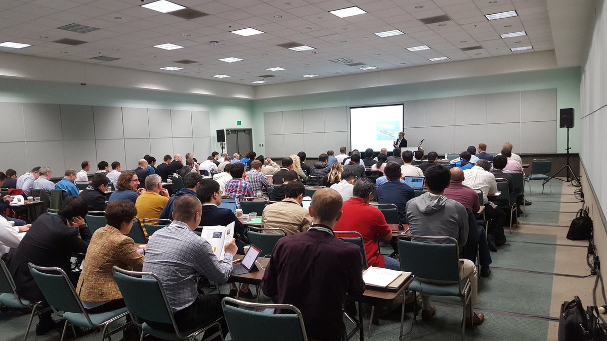 A full room with interested people during the <a href="/ofcconference/">OFC Conference</a> short course SC450.
