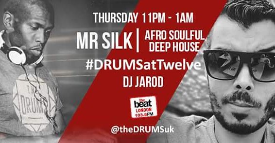 DjJarod's tweet photo. The weekly Afro Soulful Deep House show on The Beat London 103.6 FM. https://t.co/px6rFIQSjU