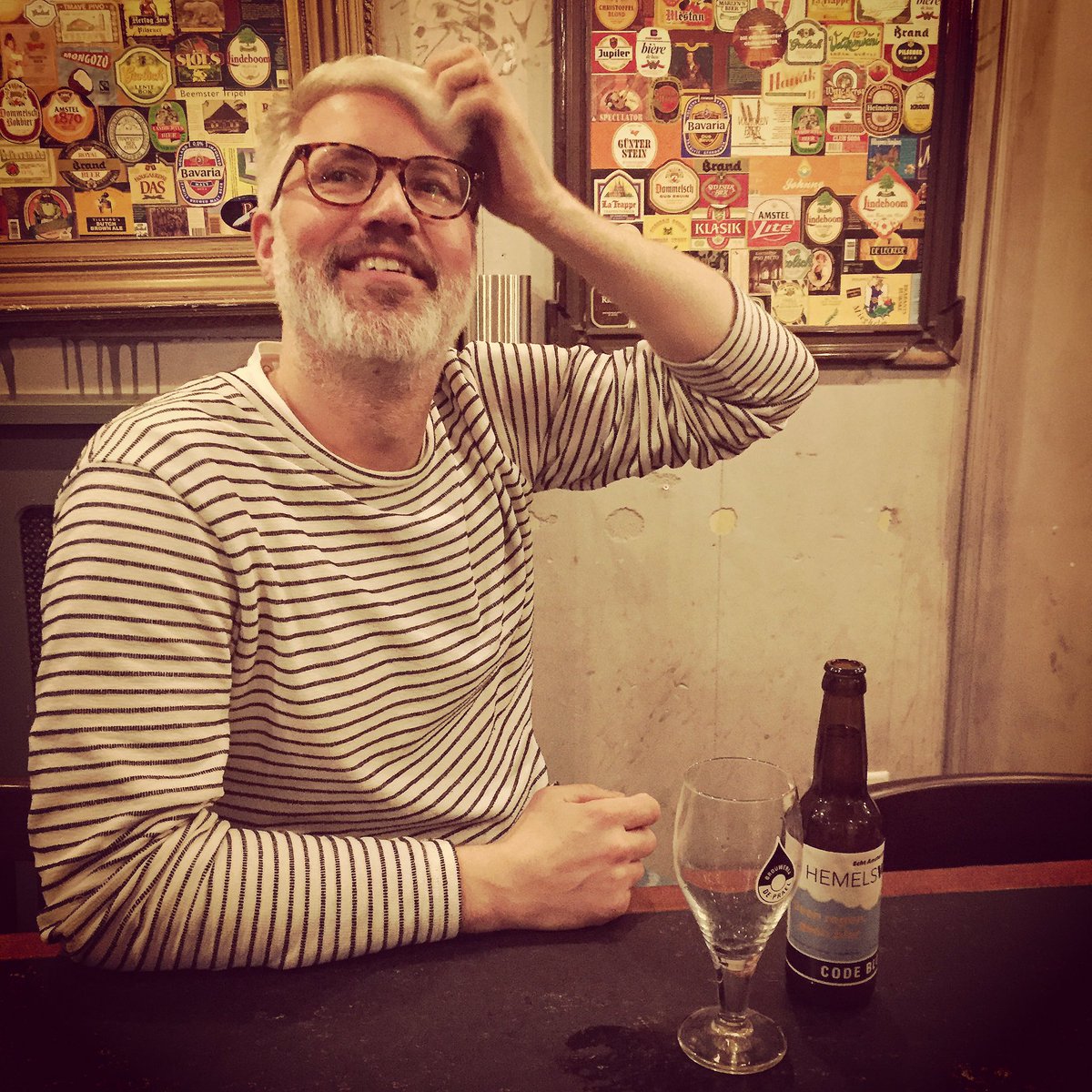 occasionalbc's tweet photo. Thanks @jorishoebe - great to meet you at @deprael and hear about @Hemelswaterbier with @Growingbeer #growingbeer #craftbeer #Amsterdam https://t.co/HpRGokUI69