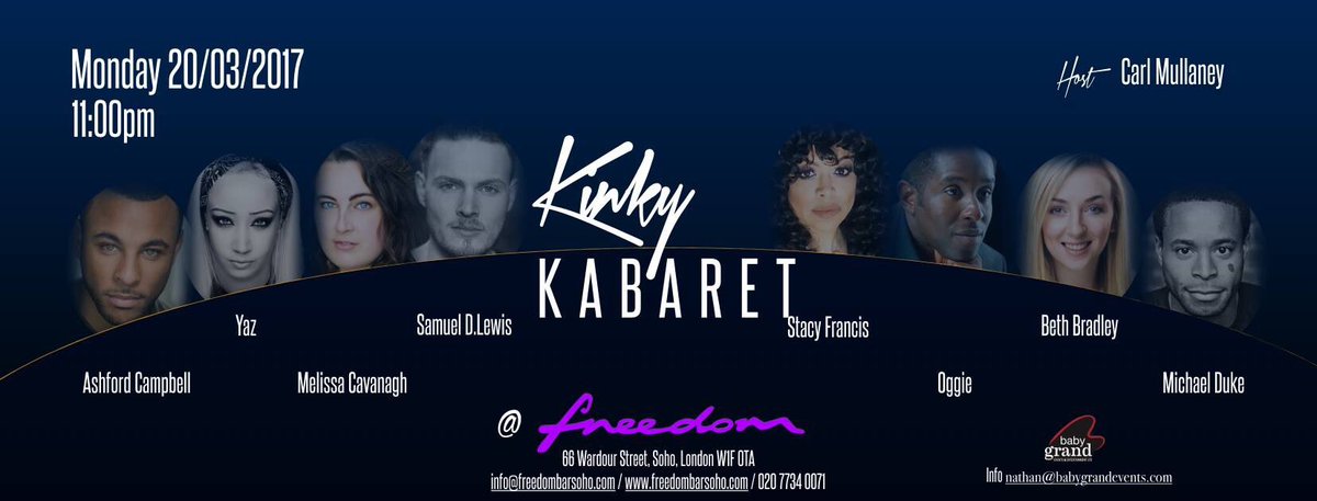 It's TONIGHT! <a href="/KinkyKabaret/">Kinky Kabaret</a> <a href="/freedombarsoho/">Freedom Bar</a> 💅🏼👠😍