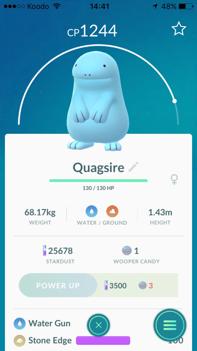 ExoBlue16's tweet photo. My New One #PokemonGO  #Pokemon @MYSTIC7 https://t.co/1xTISU2m2w
