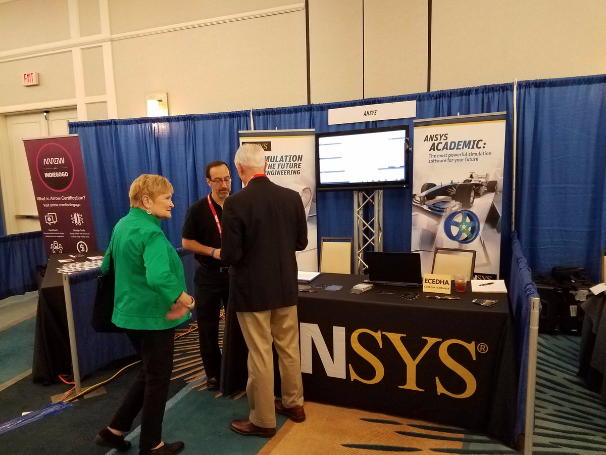 srcoleman6's tweet image. Excited to be at the @ECEDHA Annual Conference today in sunny Florida 🌞
@ANSYS
#LearnANSYS
#SimulationEngineering
#Engineering