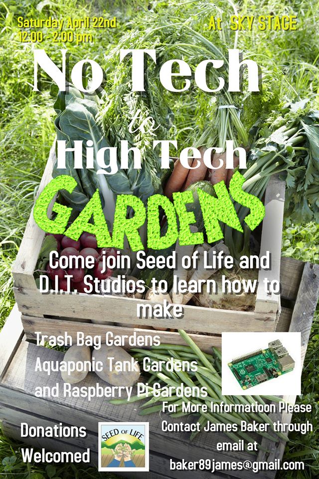 DITstudios's tweet image. #firstdayofspring and we can't wait to make some no to high #tech #gardens @SkyStageMD  on #EarthDay w/ @SeedofLifecsa! #seeyouthere