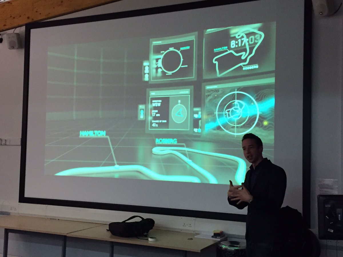 DigitalFWD's tweet image. How do you visualise Formula 1 data and experience in immersive #VR? Fascinating and very REAL from Sam Clark of @conjure. #digitalfwd