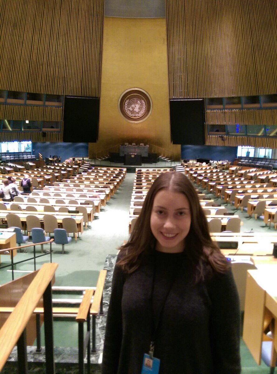 Daniella is about to read the YWCA statement in the General Assembly #csw61 #youngwomenrise @YWCAAus @worldywca @YWCAAdelaide