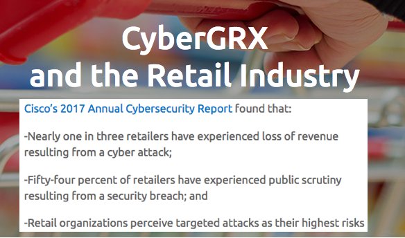 cybergrx's tweet photo. Retail organizations perceive targeted attacks as their highest risks: https://t.co/IUvpPUOGI1. | #HomeDepotBreach #TargetBreach #TPCRM https://t.co/hIHuJkbdp7