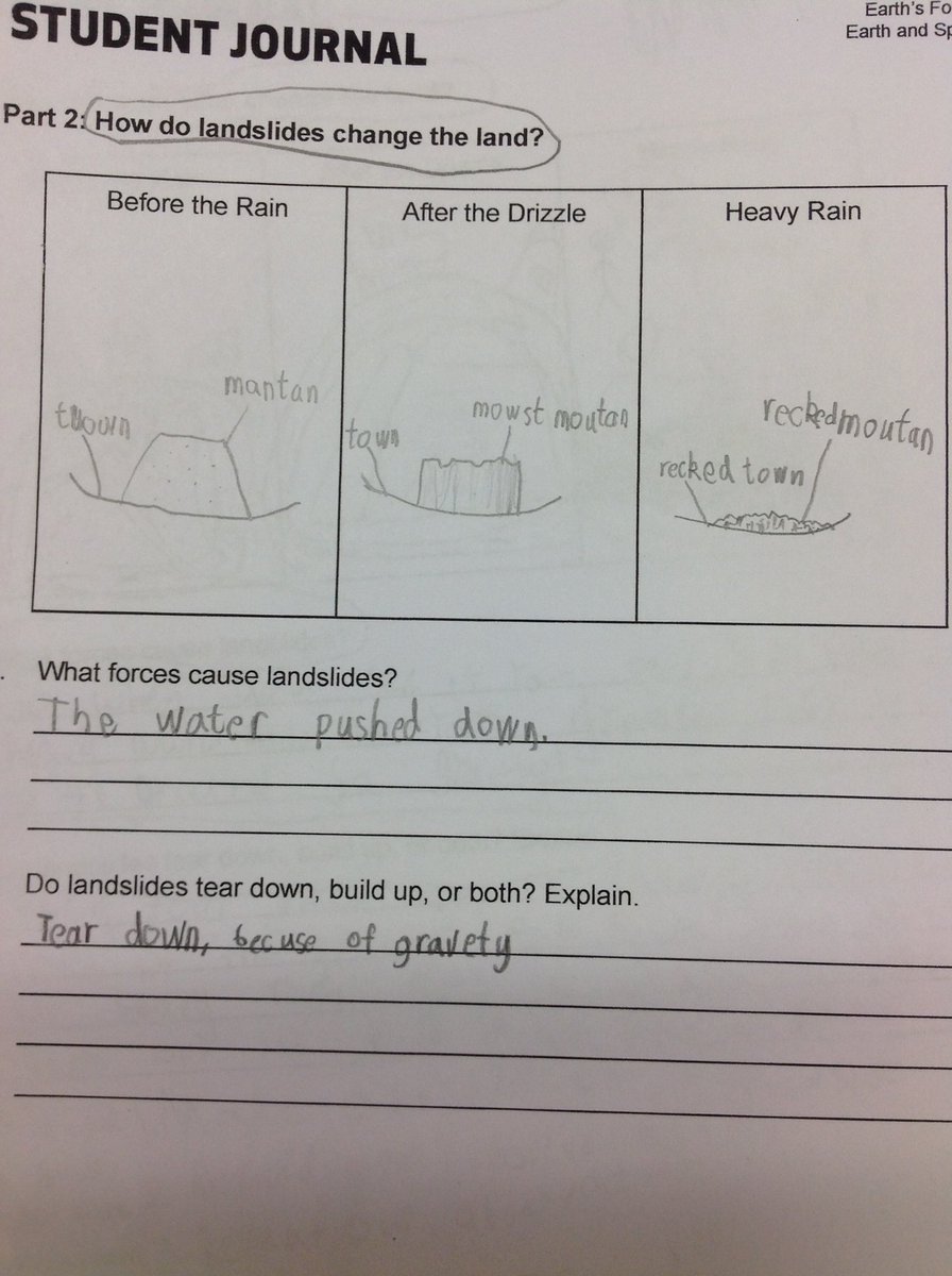 STEMKimLISD's tweet image. After a #modellesson this a.m. 3rd grdrs @EthridgeES have written CERs to show their understanding! #instructionalcoaching #awesomegrowth