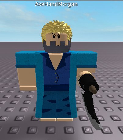 Enviedwolf On Twitter Axe Hand Morgan Made By Me For One Piece - hands idk roblox