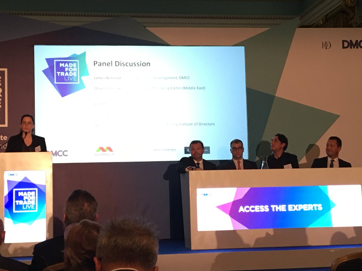 OBGinsights's tweet photo. .@OllieArabia now joins the discussion on 'Making Business Happen in Dubai Together’ with @DMCCAuthority’ #madefortrade https://t.co/YTZwi39uL8