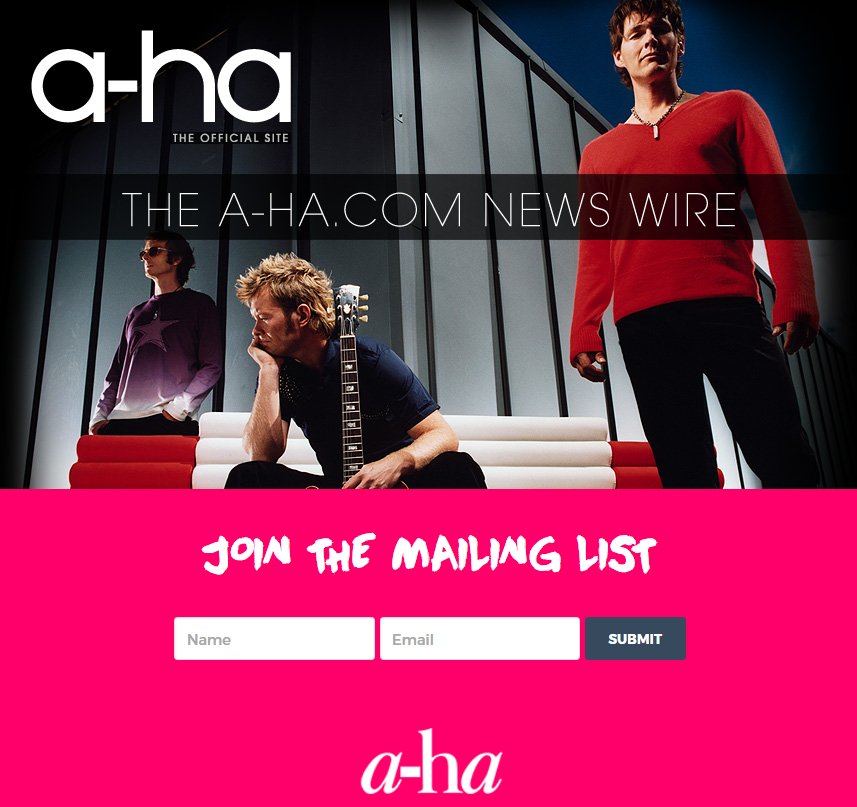 Subscribe to the a-ha.com Newswire for exclusive news about 2017-2018 acoustic concerts and releases: a-ha.com/sign-up