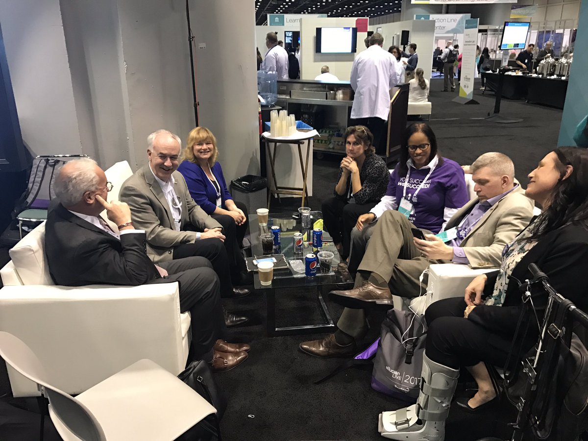 janakgada's tweet photo. Come sit on our comfy couches... we'll make these folks move #eLive17 #booth421 #CustomerSuccess @MCThomson23 @garlandhall https://t.co/BjfsJtWmme