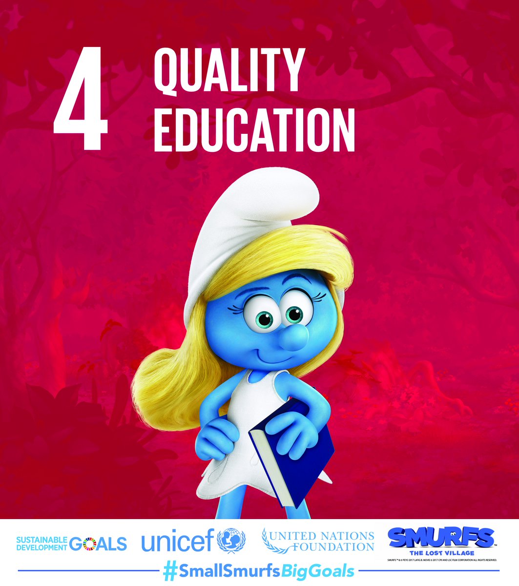 unicefturk's tweet photo. On #InternationalDayOfHappiness, #Smurfs are inviting you to discover #GlobalGoals! https://t.co/i3hH2MrzNU  #SmallSmurfsBigGoals https://t.co/qUon0vVzst
