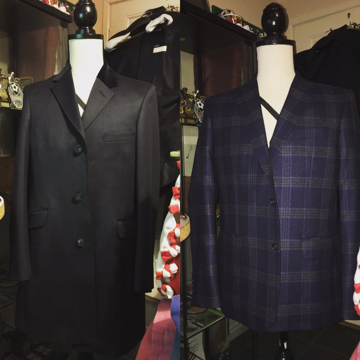 BrandonNail's tweet photo. Couple of new additions 😍👌🏽👔 #overcoat #coat #velvetcollar #blazer #checkblazer #tmlewin #paulcostelloe #dapper #gent #gentleman #dapperchap https://t.co/kiKaXQV2Ix